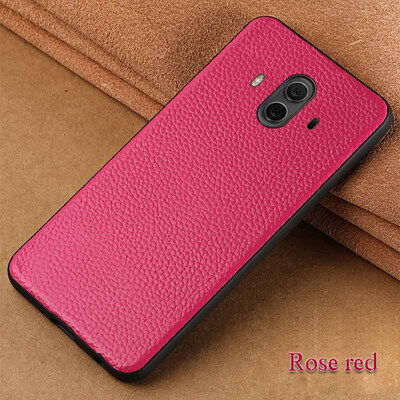 

Genuine Leather Phone Case For Huawei Mate 10 Case Litchi Texture Back Cover For P10 Plus Honor 9 V9 Case