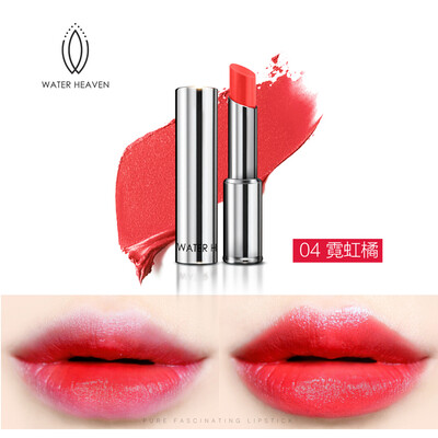 

WATER HEAVEN Crystal Addict Lipstick Vitamins C&E Rich creamy Moisturehigh quality 10 lip color Press Logo opening