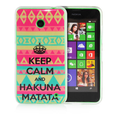 

MOONCASE Cute Owl Soft Flexible Silicone Gel TPU Skin Shell Back ЧЕХОЛ ДЛЯ Nokia lumia 630