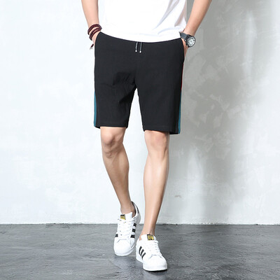 

Damaizhang Men Summer Casual Short Pants High Quality Elastic Waist Pocket Shorts Slim Fit Streetwear Shorts