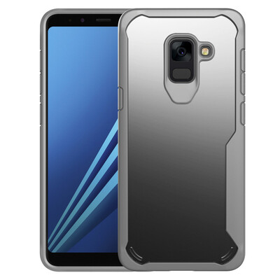 

Goowiiz роскошь телефон дело для Samsung Galaxy A8 Plus 2018 HD акрилового стекла TPU силикон предотвратить падение полная защита