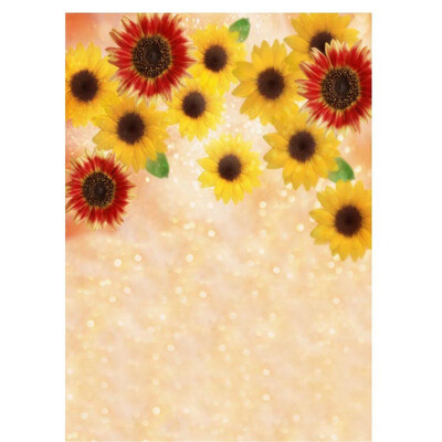 

Sun Flower Photo Backdrop 57FT Vinyl Fabric Cloth Digital Printing Photo Background s-993