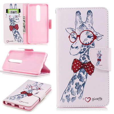 

BEFOSPEY Painting PU LeatherSoft TPU Card Slot Stand Wallet Case For Nokia 655"2017