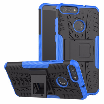 

Goowiiz Phone Case For Huawei P SmartNova 2 LiteEnjoy 2 Armor Tire Texture Rugged Protection PCTPU Full Protection