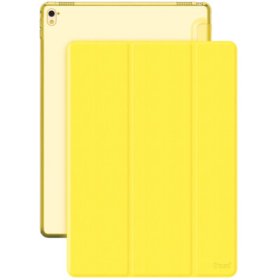 

BIAZE Apple iPad Pro 9,7-дюймовый корпус / корпус с подсветкой и сбрасываемый интеллектуальный спящий рукав из кожи Комплект для молодежи серии PB07-Lemon Yellow