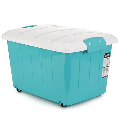 

Jingdong supermarket] Ai Laiya (AILYA) fashion plastic storage finishing box 30L 1 installed blue Z1448