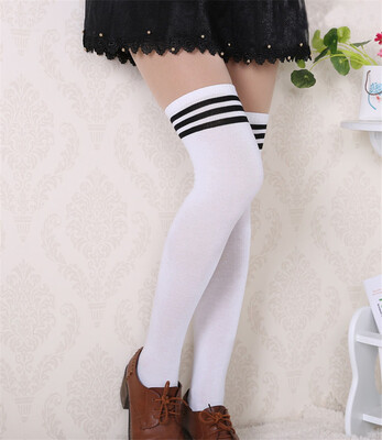 

Girls Over The Knee Thigh High Cotton Socks Stockings Leggings Women Ladies