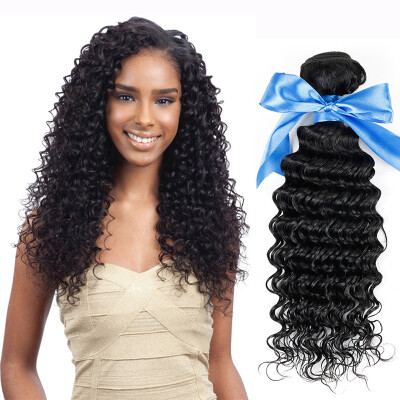 

WYF Virgin Hair Deep Wave Bundles Необработанные человеческие волосы Малайзийские волосы глубокой волны 3 комплекта