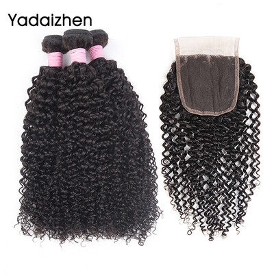 

Malaysian Kinky Curly Hair With Closure Malaysian Curly Hair With Closure 100 Human Hair Bundles With Closure