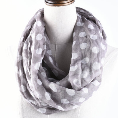 

Guttavalli New Arrival Fashion Women Dot Ring Scarves Small Print Dots Loop Shawl Female Round Soft Infinity Nice Chevron Scarf