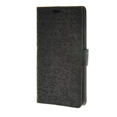 

MOONCASE Magic Girl lovely Flip Pouch Card Holster PU Leather Wallet чехол для Samsung Galaxy J7 Black