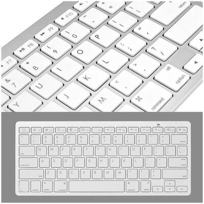 

1 шт Сверхтонкий Беспроводная клавиатура Bluetooth 3.0 для Apple IPAD / iPhone серии / Mac Book / Samsung / Телефоны ПК Компьютер