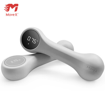 

XIAO MI Move it smart dumbbell sports fitness equipment home detachable ladies mens dumbbells environmental protection plastic hand bell set 075kg2 male gray