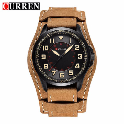 

CURREN 8279 Top Brand Luxury watch men New 2017 Fashion Casual Quartz leather wristwatches relogio masculino