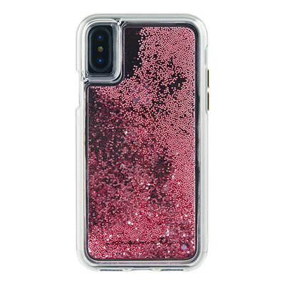 

CASE-MATE Apple iPhone X10XS Universal Mobile Shell Transparent Fashion Womens Sandy Liquid Swimming Cover Rose Gold
