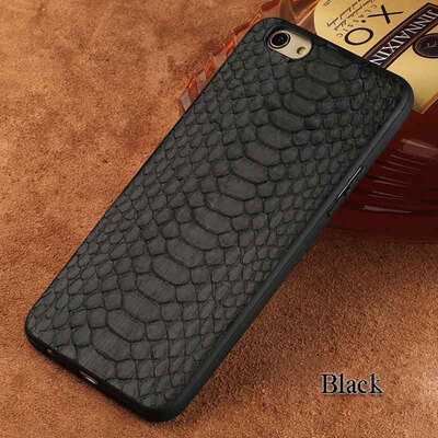 

Genuine Leather Phone Case For OPPO R9 Case Python Skin Back Cover For R11 R11s Plus Case
