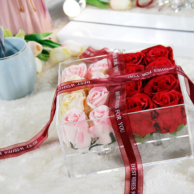 

Aila Flower box 16 Acrylictransparent box Christmas gift A birthday present Send a girlfriend