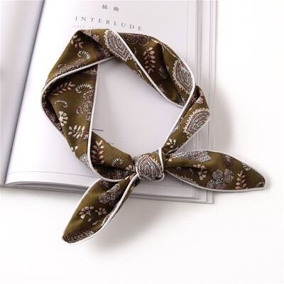 

Guttavalli Fashion Girls Colorful Geometric Students Ties Small Chevron Summer Unisex Stripes Scarves Women Soft Flowers Tie