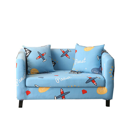 

Universal Dark Blue Flowers Elastic CouchCorner Sofa Slipcovers For Living Room Stretch All-inclusive Sofa Covers