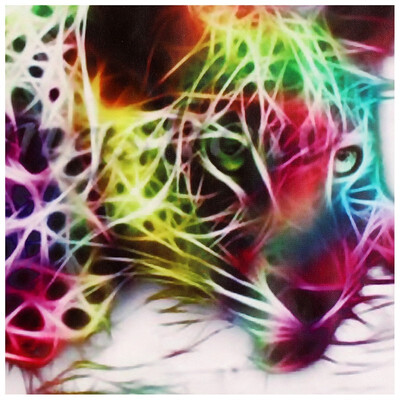 

UpperX Modern Abstract Cloth Print Painting Decorative Wall Home Decor No Frame PatternleopardMulticolor