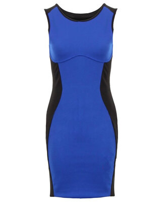 

Womens Slimming Stretch Contrast bodycon Business Party Pencil Dress