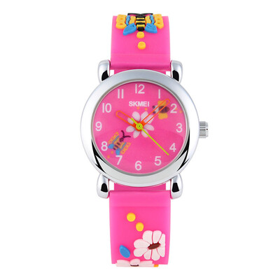 

SKMEI 1047 Childrens Lovely Design 3D Cartoon Pattern Silicone Band Wrist Watch