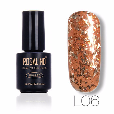 

ROSALIND Gel 1S 7ml Meteor Fragment Gel Glitter Nail Polish UV Led Manicure Nail Polish Nail Art Gel Lacquer Soak Off 12 Colors
