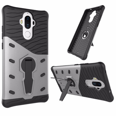 

Goowiiz Phone Case For Huawei Mate 9P8 Lite 2017 Luxury Armor TPUPC Silicone Hard Bracket Prevent falling