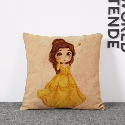 

Cntomlv Hot Sale Cartoon Mermaid Princess Cushion Cover Home Decoration Cushion Covers For Sofa Car Chair Home Decor Pillow Case