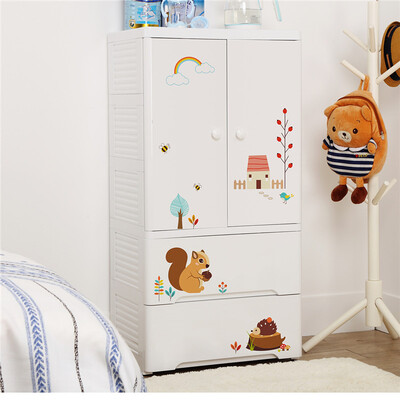 

Also ya storage cabinet drawer plastic baby baby wardrobe children locker hanging clothes white cabinet five-layer with clothes rail hanging clothes 2 drawer