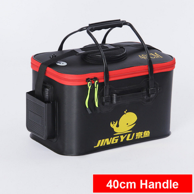 

High Quality 5 Color 3035404550cm Outdoor EVA Bucket Folding Bucket Portable Camping Hiking Bucket With Handle Fishing Bags