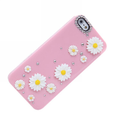

PC Protective Sunflower Hard Case Cover Skins For iPhone 44S Luxury Rhinestones