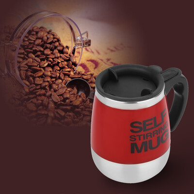 

450ml Stainless Self Stirring Mug Auto Mixing Drink Tea Coffee Cup Home
