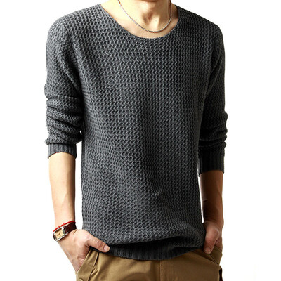 

Men Casual Round Neck Fashion Knit Sweater Pullover Knitwear Jumper Coat Tops