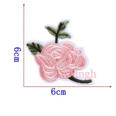 

1 Pcs Flower Patches Sequined Sticker Sew Iron On Patch Pink Flowers Applique Garment DIY Sew Clothes Repair Badges For Wedding