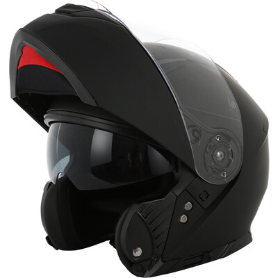 

YOHE 950 eternal double lens electric motorcycle helmet full face helmet men&women summer sunscreen half-cover open face helmet matte black XL code