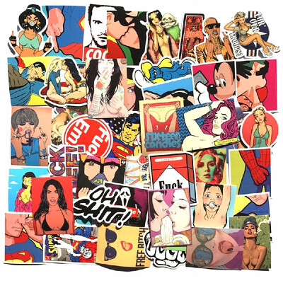 

255052100200400pcslot Funny Random Pattern Doodle Sticker for Car Bicycle Laptop Sticker Bomb Motorcycle Accessories Moto De
