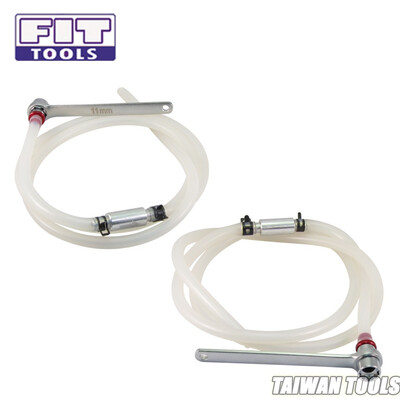 

FIT TOOLS Mini 11mm Brake Fluid Clutch Bleeder Hose with 12 Point Wrench andCheck Valve