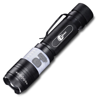 

LAN EAGLE USB rechargeable flashlight T6 light zoom flashlight outdoor distress signal flashlight