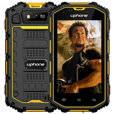 

4.0-дюймовый GPS uphone U5A прочный 3G WCDMA и GSM двойной SIM лучших военных ранг сотового, FM-радио ip68 водонепроницаемый противоударный смартфон