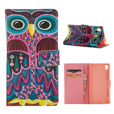

MOONCASE Case for Sony Xperia Z4 Flip PU Leather Fold Wallet Card Slot Kickstand Back Case Cover [Pattern series] /a12