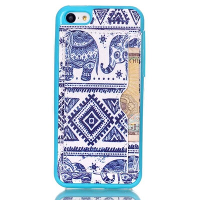 

MITI 2015 New arrive Apple iPhone 5C case Painted cartoon character Unique Plug-in Card Stand Cell Phone Case Cover
