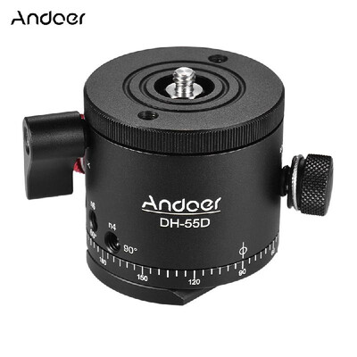 

Andoer DH55D HDR Panorama Panoramic Ball Head with Indexing Rotator Aluminum Alloy Max Load 15kg33Lbs
