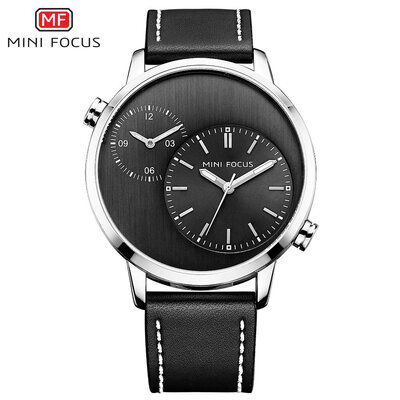 

MINI FOCUS Leather Strap Fashion Men Watch MF0035G