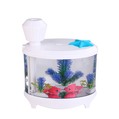 

TOMNEW 460ML Mini Cool Mist Humidifier USB Ultrasonic Cartoon Cute Air Cleanser Diffuser with LED Night Light for Home Office