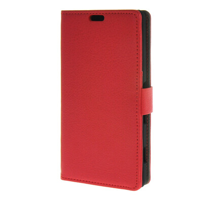 

MOONCASE Чехол для сони Xperia Z4V кожаный бумажник флип Чехол карта с kickstand Чехол Красный