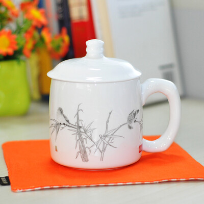

Ya Cheng Tak arst ceramic office meeting water cup cup Ya Sheng with cover filter 400ml