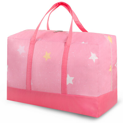 

Jingtang Oxford cloth quilt storage bag Clothes&clothes storage bag sorting bag duffel bag travel storage bag storage bag colorful powder star large