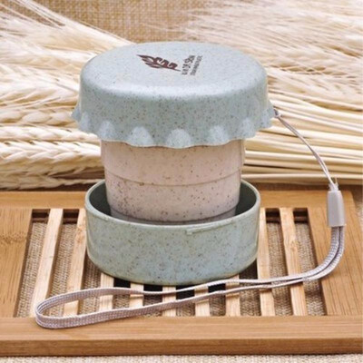 

Cntomlv 1 PCS Portable Straw Wheat Plastic Telescopic Drinking Collapsible Folding Cup Travel Camping 2017 New Cups 4 Colors