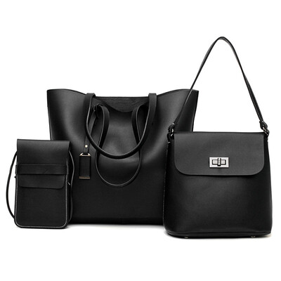 

SGARR Women Handbags Luxury Designer PU Leather Ladies Shoulder Bag High Quality Female 3 Pieces Set Composite Bags Fashion Tote